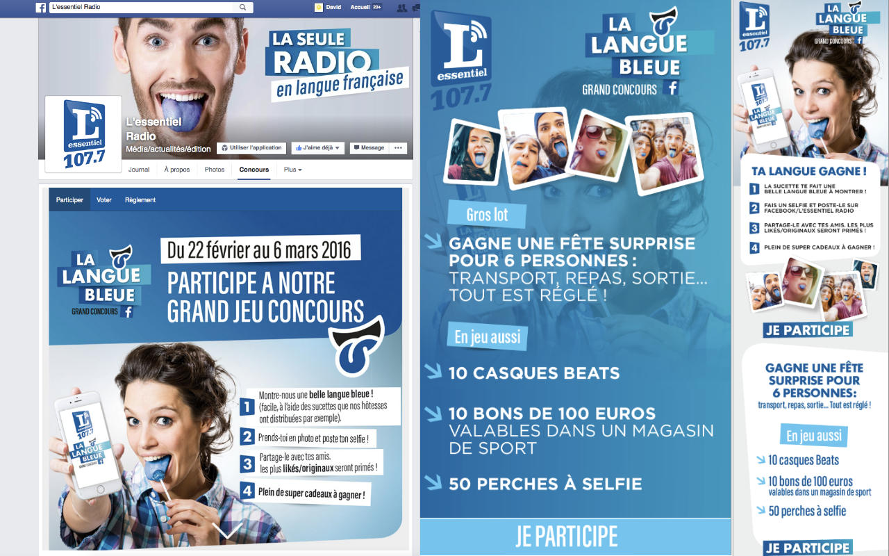 Lessentiel Radio's online launch contest