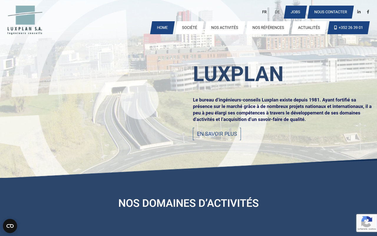 LuxPlan homepage
